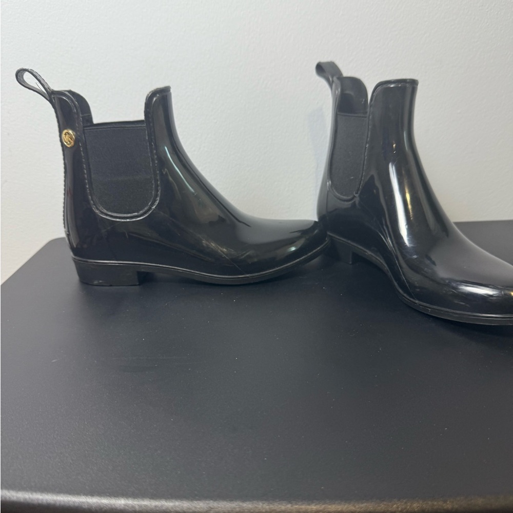 Michael Kors Black Patent Ankle Boots